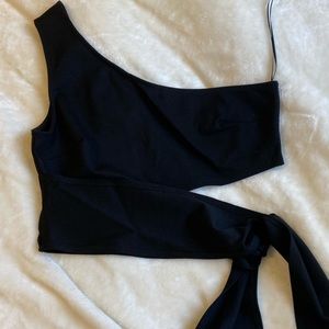 Urban Outfitters Off the shoulder wrap crop top XL NWT